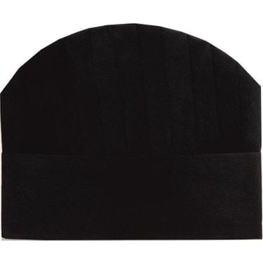 Aşçı Kepi Siyah 20 cm ( 10 Adet )