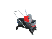 Lüks Çift Kovalı Temizlik Arabası Plastik (2 Adet)