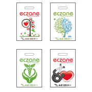 Eczane Baskılı El Geçme Blok Poşet 0 No 20x30 cm ( 100 Adet )