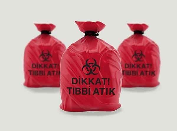 Dökme Tıbbi Atık Çöp Poşeti Kırmızı 75X90 ( 10 Kg )