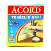 Acord 9'lu Temizlik Bezi 35x37Cm (36 Paket)