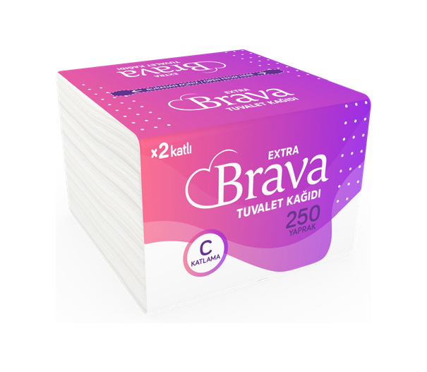 Yeni Nesil Extra C Katlama Tuvalet Kağıdı 250 Yaprak ( 24 Paket )