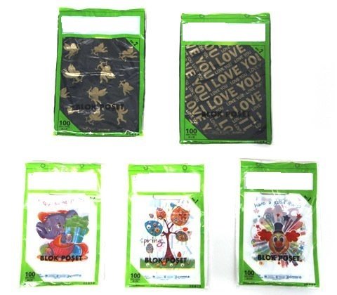 Baskılı El Geçme Blok Poşet 1 No 22x33 cm ( 100 Adet )