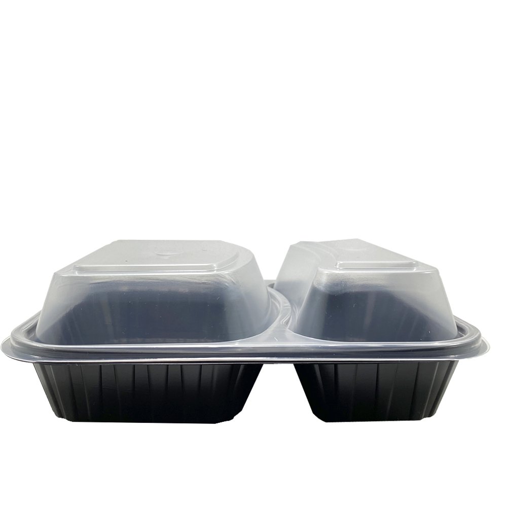 2 Bölmeli Hamburger Kabı Seti ( 100 Adet )