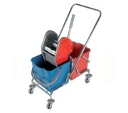 Çift Kovalı Temizlik Arabası Krom ( 2 Adet )