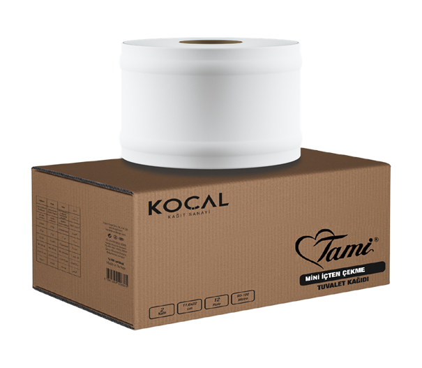 Mini İçten Çekmeli Tuvalet Kağıdı 3 Kg ( 12 Rulo )