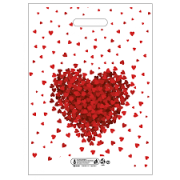 40x50 Çok Renkli Takviyeli Poşet 4 NO(1000 Adet) Gül