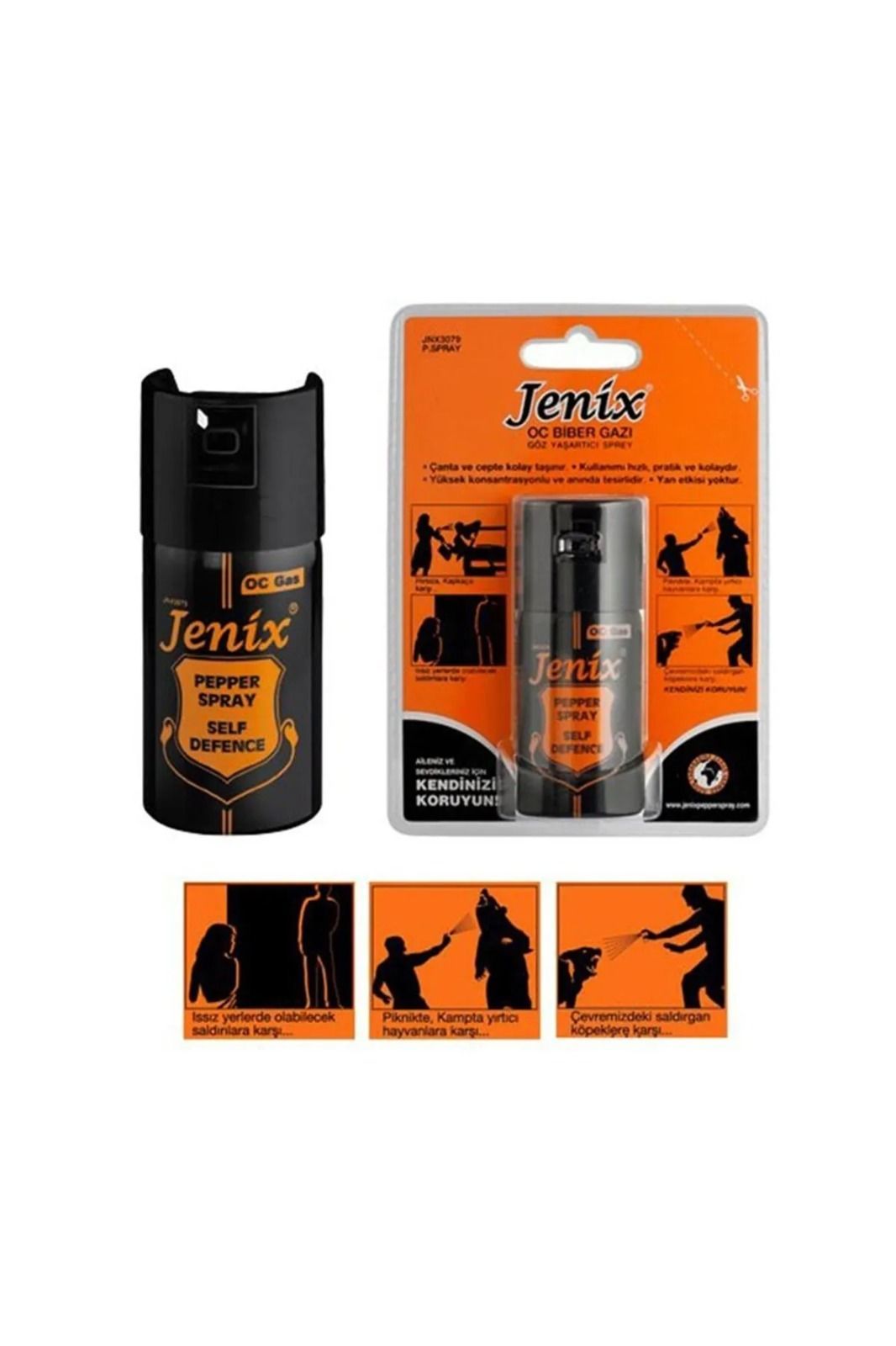 Jenix Göz Yaşartıcı Biber Gazı Sprey 40 ml