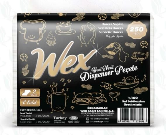 Yeni Nesil Dispenser Peçete 250 Yaprak ( 24 Paket )
