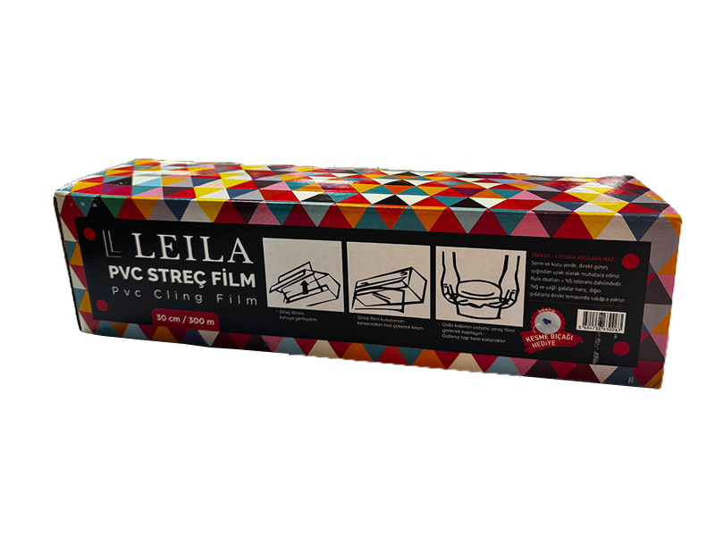Leila Streç Film 30x300 Mt 8 Mic Kutulu(20 Adet)