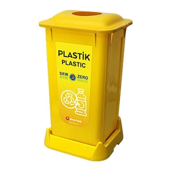 Sıfır Atık Kova 70 LT Sarı (Plastik Atık)