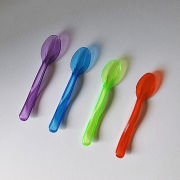 Plastik Dondurma Kaşığı Dalgalı ( 2000 Adet ) Karışık