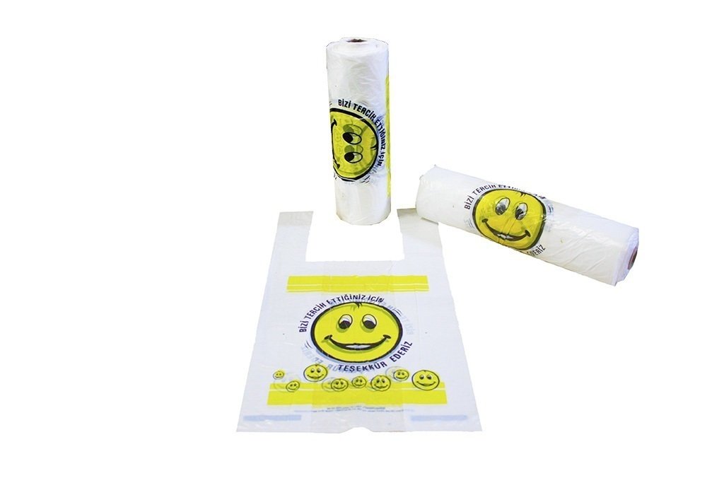 Rulo Hışır Poşet Smile Baskılı Küçük Boy ( 166'lı x 10 Rulo )
