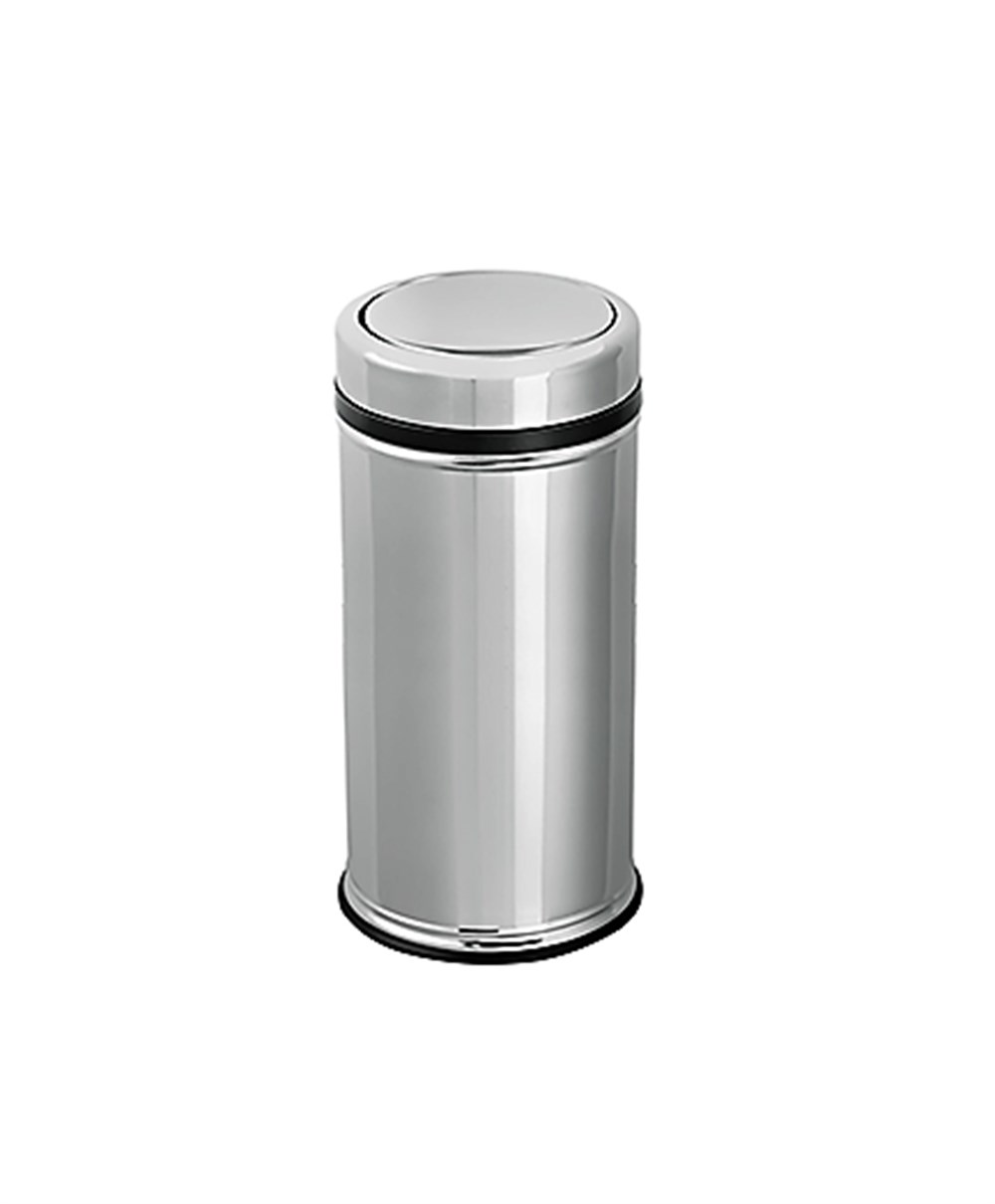 12 Lt Pratik Kapaklı Çöp Kovası Paslanmaz ( 1 Adet )